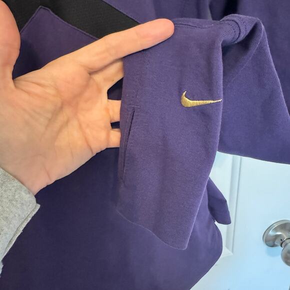 Nike Dri-FIT Half Zip Running Jacket Purple Women’s Size M Active Pullover - Picture 4 of 6